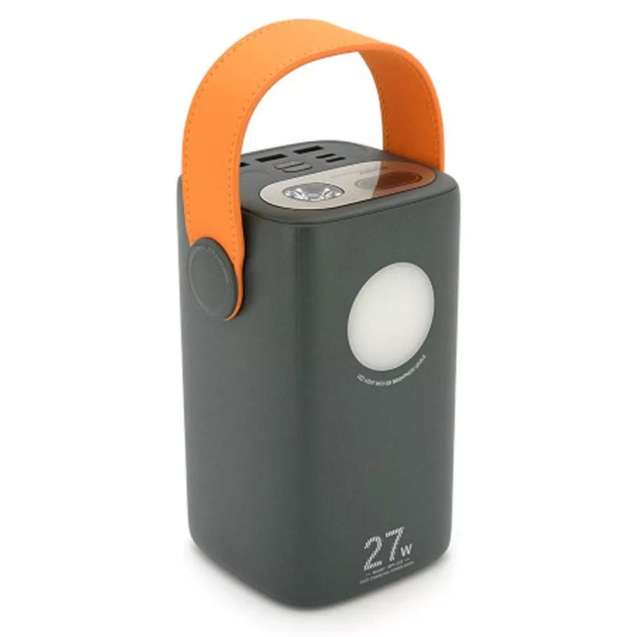 Повербанк Remax RPP-123 60000mAh, 2 х Type-C / 3 х USB / 27W / 2.1 A, Grey