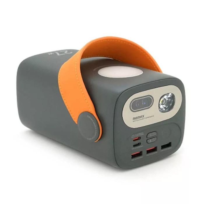 Повербанк Remax RPP-123 60000mAh, 2 х Type-C / 3 х USB / 27W / 2.1 A, Grey