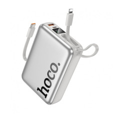 Повербанк Hoco Q39 20000mAh, Lightning / USB / Type-C / 22.5W, Silver