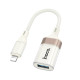 Перехідник Hoco UA39 Lightning to USB / 480Mbps / OTG, White-Gold