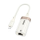 Перехідник Hoco UA41A Lightning to RJ45 100 Мбіт White-Gold
