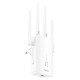 Репітер WiFi Hoco HI35 / WiFi4 / 2.4G / 300Мбіт/с , White