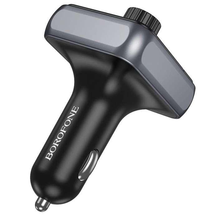 FM модулятор BOROFONE BC50 2USB / 1Type-C / PD / QC / 38W / 3A, BT5.4 Black