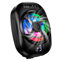 Куллер для телефону HOCO GM76 6.1–7", RGB, Black