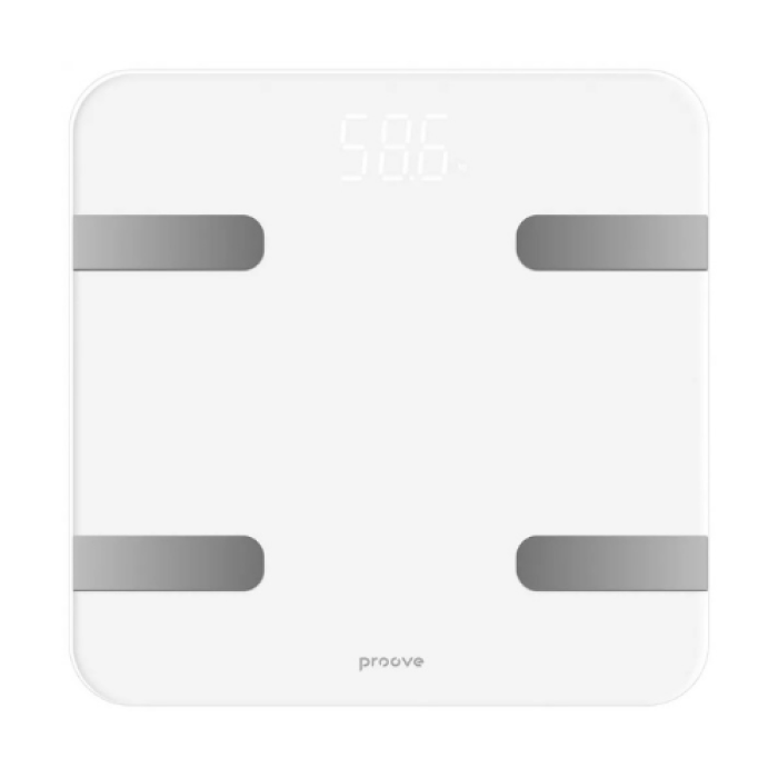 Смарт-ваги підлогові на 180 кг Proove Numbers White