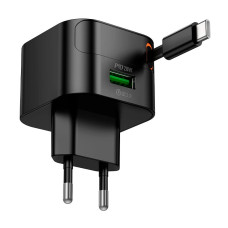 Мережевий зарядний пристрій Hoco C154A 20W Black