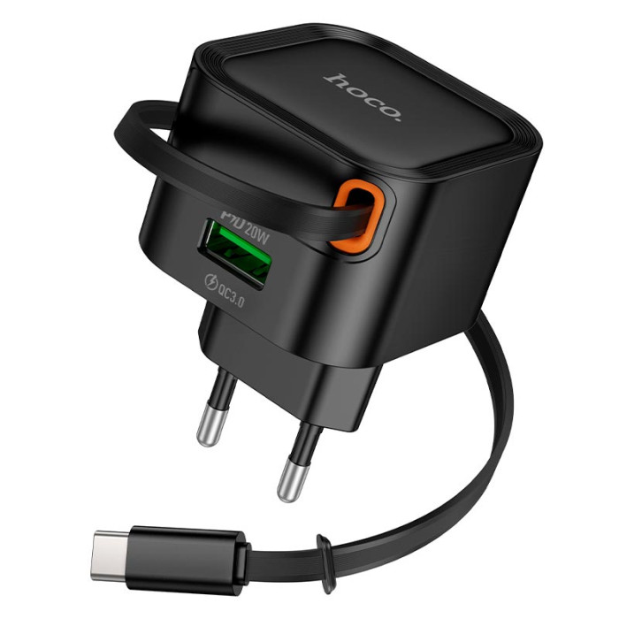 Сетевое зарядное устройство Hoco C154A 20W Black