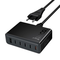 Зарядное устройство 6 в 1 HOCO C150A 1 х USB / 5 х Type-C, PD/QC, 45W/3A, Black