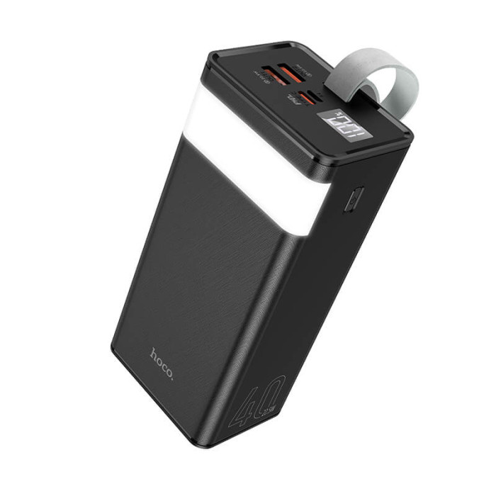 Повербанк Hoco  J86 40000mAh, Type-C / Micro USB / 2 х USB / 22.5W / 5A, Black