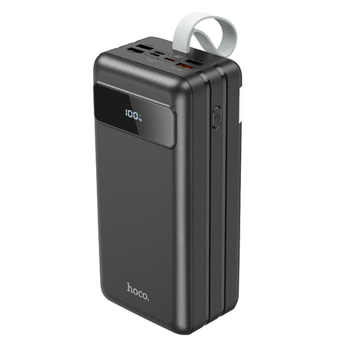 Повербанк Hoco J86B 60000mAh,  Lightning / Type-C / Micro USB / 4 х USB / 20W / 5A, Black