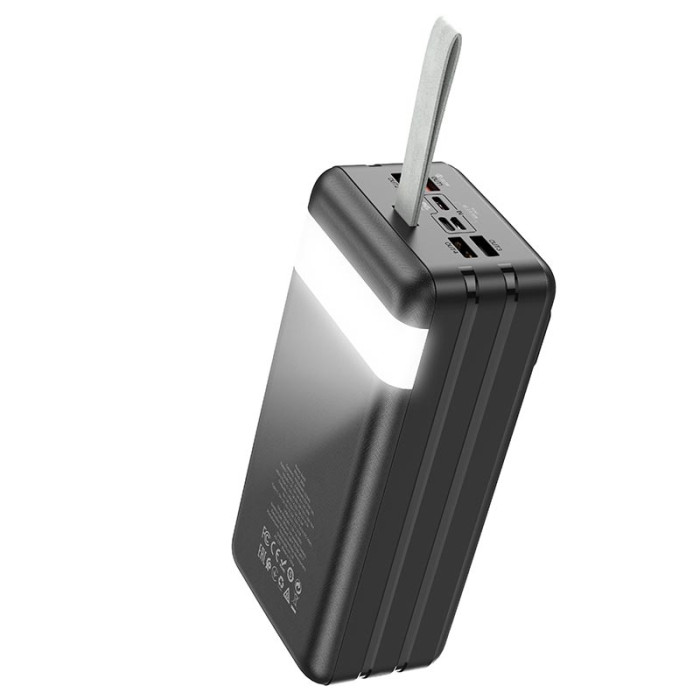 Повербанк Hoco J86B 60000mAh,  Lightning / Type-C / Micro USB / 4 х USB / 20W / 5A, Black