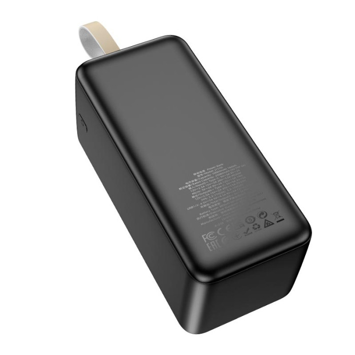 Повербанк Hoco J111D 50000mAh, Type-C / Micro USB / 2 х USB / 30W / 3A, Black