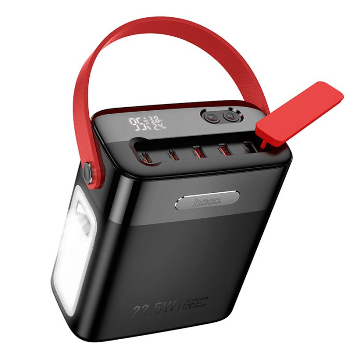 Повербанк Hoco J143 80000mAh, 2 х Type-C / 3 х USB / 22.5W / 3A, Black