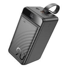 Повербанк Hoco J123D 90000mAh, Micro USB / Type-C / Lightning / 3 х USB / 22.5W / 3A, Black