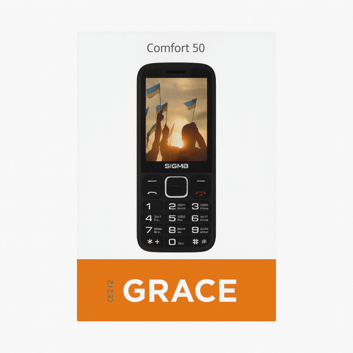 Мобільний телефон Sigma mobile Comfort 50 GRACE Black