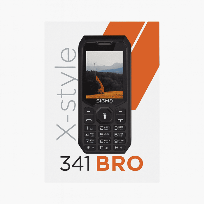 Мобільний телефон Sigma mobile X-style 341 BRO Black