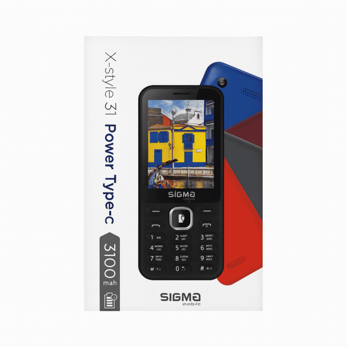 Мобільний телефон Sigma mobile X-style 31 Power Black