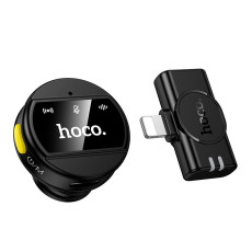 Бездротовий петличний мікрофон HOCO L21 Lightning Black