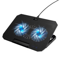 Підставка під ноутбук HOCO GA4 12-17", RGB, Black