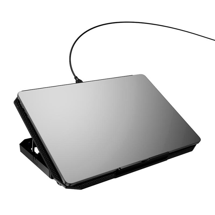 Подставка под ноутбук HOCO GA4 12-17", RGB, Black