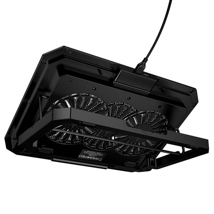 Подставка под ноутбук HOCO GA4 12-17", RGB, Black