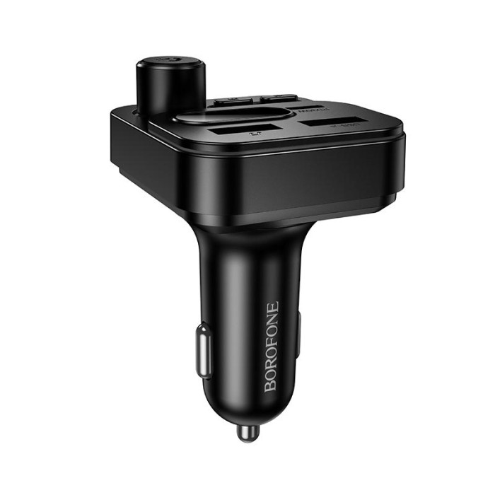 FM модулятор BOROFONE BC61 BT5.4 2USB / Type-C / PD / QC / 45W / 3A, Black
