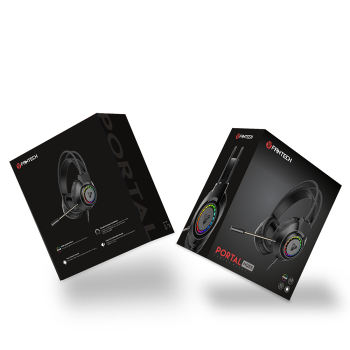 Накладные игровые наушники Fantech HQ55 Portal Black