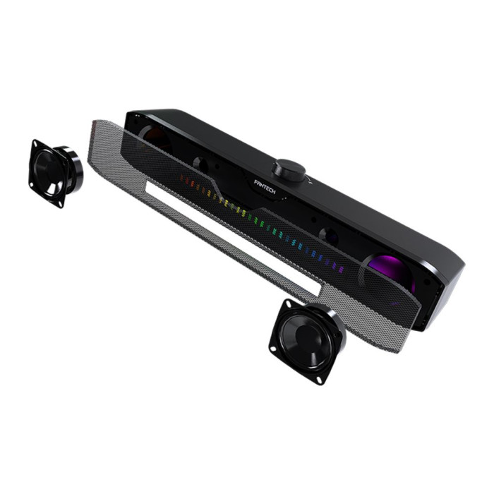 Саундбар для ПК Fantech GS303 Groove bar RGB 2х3W / BT / AUX / USB Black