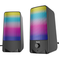 Акустична система для ПК HOCO DS14 RGB 2х5W, AUX / USB, Black
