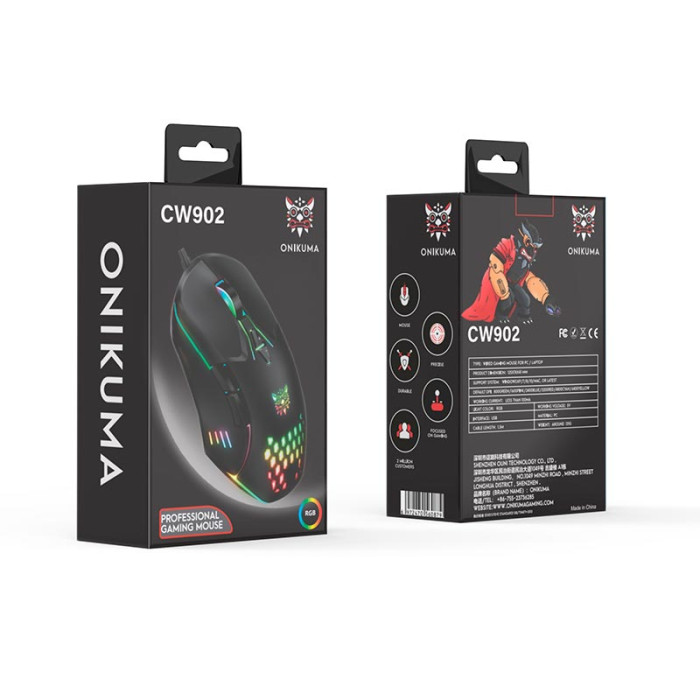 Дротова миша ігрова ONIKUMA CW902 Black