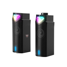 Акустична система для ПК ONIKUMA L1 RGB 2х3W,  BT / USB, Black