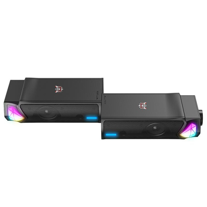 Акустическая система для ПК ONIKUMA L1 RGB 2х3W,  BT / USB, Black