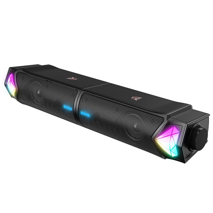 Акустическая система для ПК ONIKUMA L1 RGB 2х3W,  BT / USB, Black