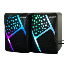Акустична система для ПК Jedel S-527 RGB 2х3W, AUX / USB, Black