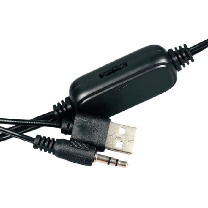 Акустична система для ПК Jedel S-527 RGB 2х3W, AUX / USB, Black