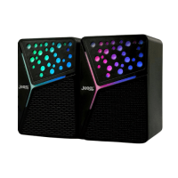 Акустична система для ПК Jedel S-554 RGB 2х3W, AUX / USB, Black
