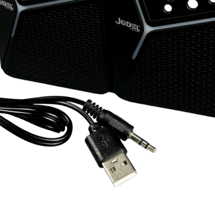 Акустическая система для ПК Jedel S-554 RGB 2х3W, AUX / USB, Black