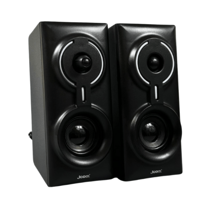 Акустична система для ПК Jedel S-570 RGB 2х3W, BT / AUX / USB, Black