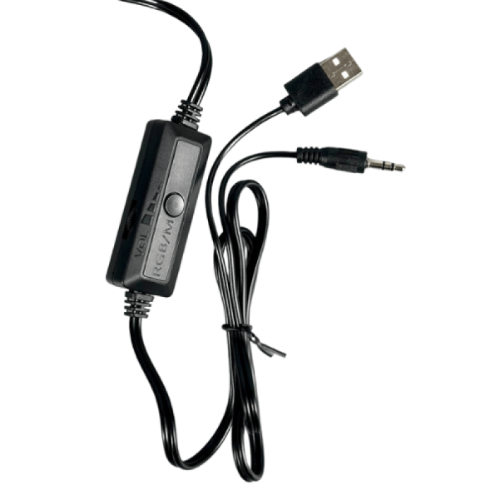 Акустическая система для ПК Jedel S-558 RGB 2х5W, AUX / USB, Black