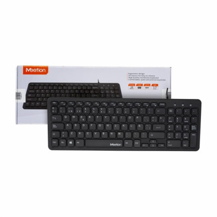 Клавіатура дротова Meetion K410 Black
