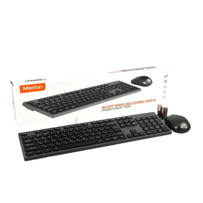 Клавиатура беспроводная + мышь MeeTion MT-CW216 Black