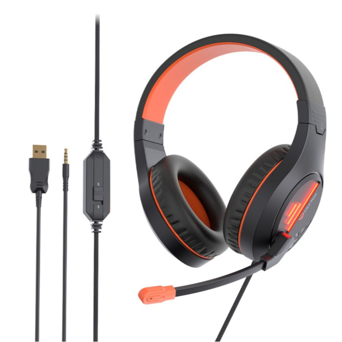 Накладные игровые наушники Meetion HP021 Black