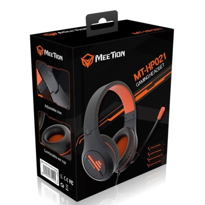 Накладные игровые наушники Meetion HP021 Black