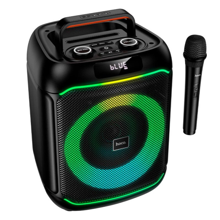 Караоке-колонка HOCO DS72 TF / AUX / USB / FM / BT, 20W, 3 ч Black 