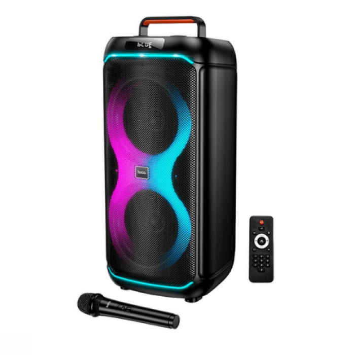 Караоке-колонка HOCO DS74 TF / AUX / USB / FM / BT, 40W, 3 год Black 