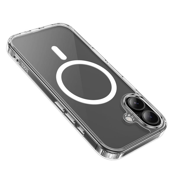 Чохол для смартфону HOCO IP17 MagSafe iPhone 17, Transparent