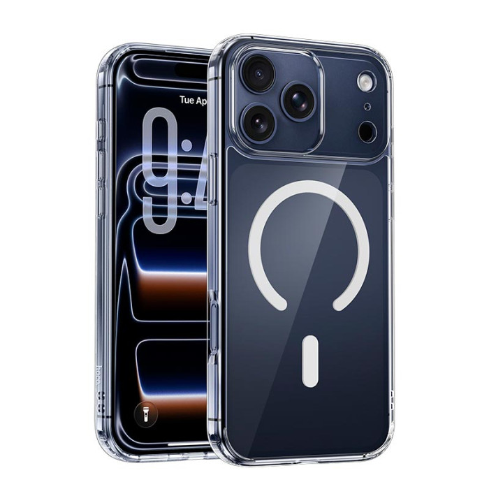 Чохол для смартфону HOCO IP17 Pro Max MagSafe iPhone 17 Pro Max, Transparent
