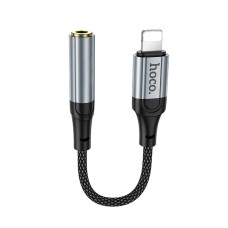 Перехідник HOCO LS36A Lightning to AUX 3.5 mm Grey