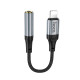 Перехідник HOCO LS36A Lightning to AUX 3.5 mm Grey