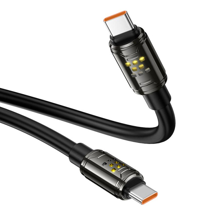 Кабель Hoco U143 Type-C to Type-C 240W / 5A 1.2m Black